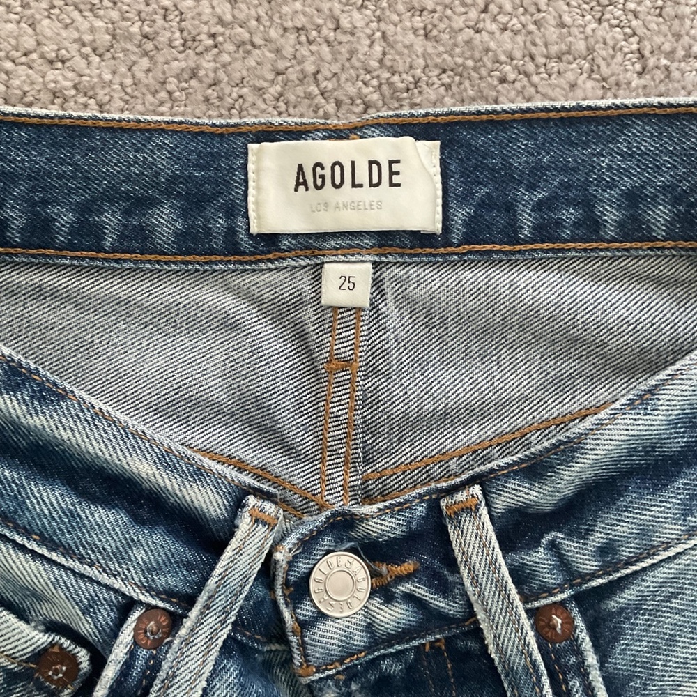 Agolde Riley Denim Short - Picture 2 of 4